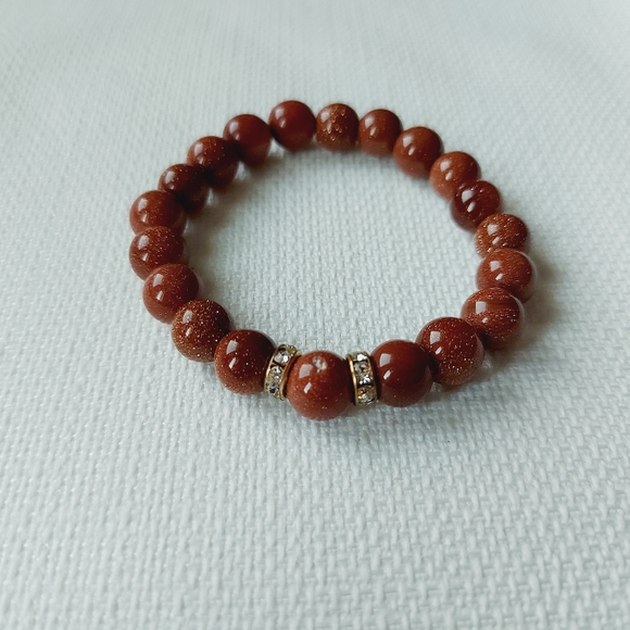 Goldstone handmade bracelet - Picture 3 of 5